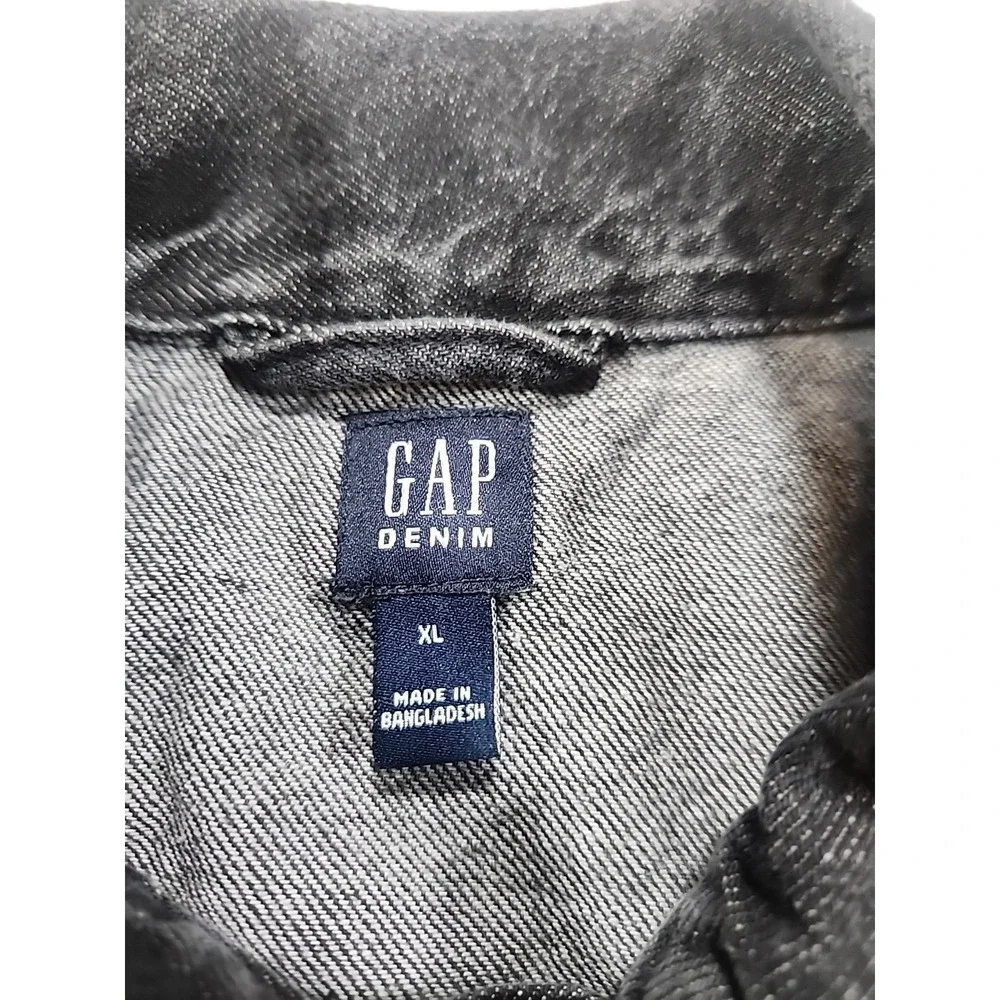 Gap‎ Kids Black Denim Icon Jacket XL
